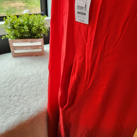 B1G1! NWT Ombre Maxi Knit Tie Dye Dress! Red/Coral colors | Size XL 16-18 - Picture 7 of 7